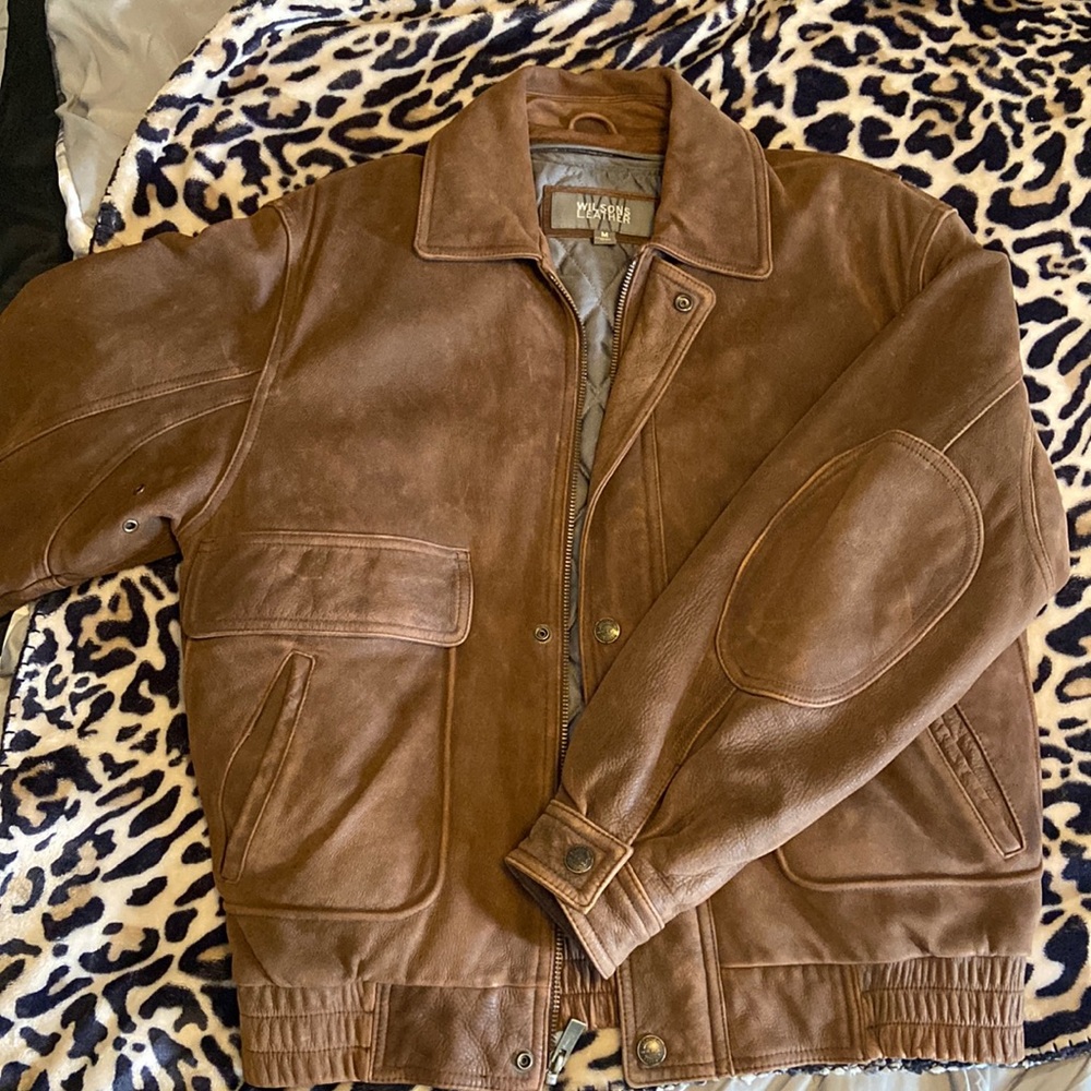 Rare vintage  1985 Wilson’s Leather jacket with removable insert